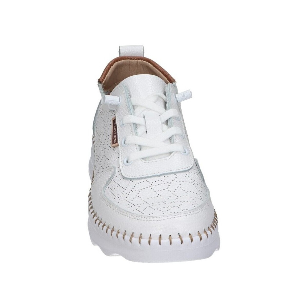 Sneakers Confort Piel THE HAPPY MONK Calpe-002 Blanco - Imagen 3