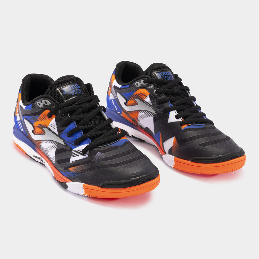 Zapatillas Fútbol Sala Regate Rebound JOMA 24 Indoor Negro Royal - Imagen 2