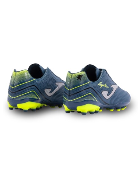 Botas Fútbol Águila JOMA 2417 Cesped Artificial AG Petróleo Amarillo - Imagen 3