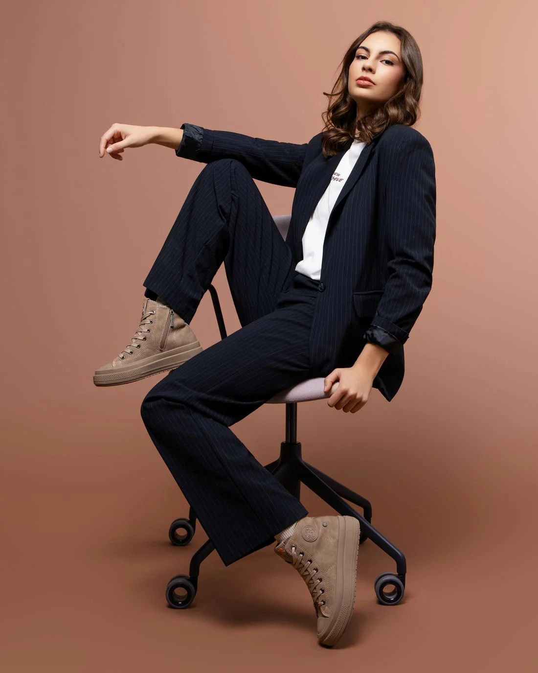 Zapatilla botín REFRESH mujer taupe - Imagen 2