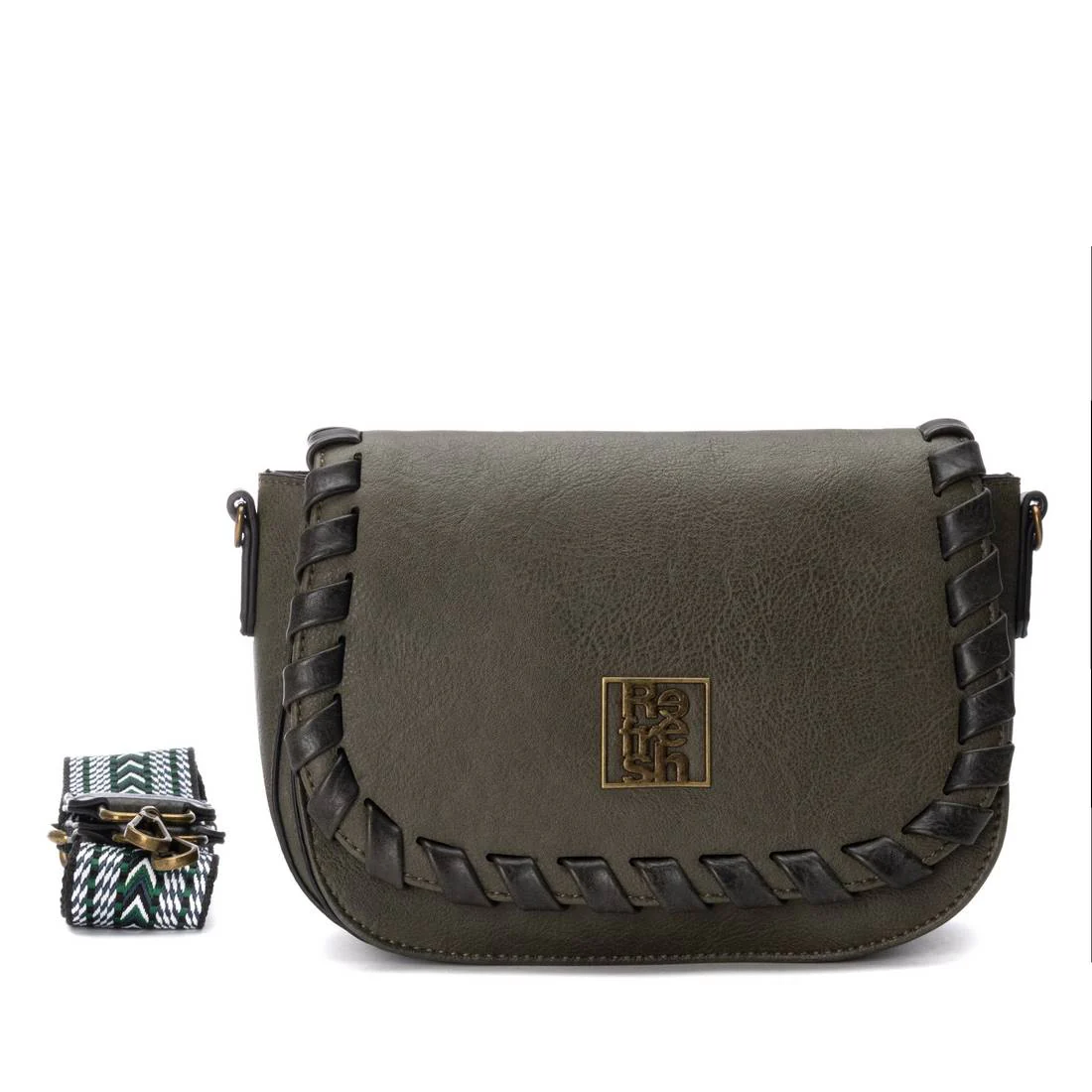 Bolso bandolera REFRESH kaki