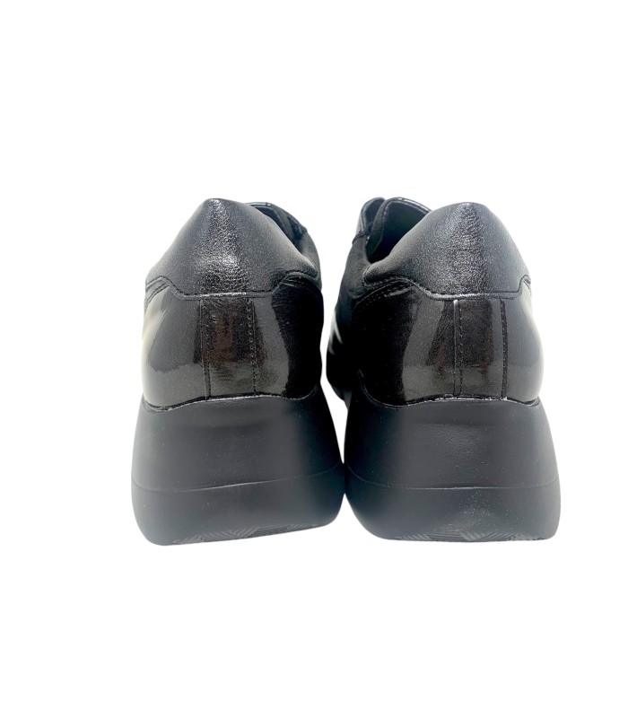 Sneakers zapato mujer AMAPIES gris con cuña y plataforma - Imagen 4