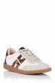 Sneakers casual D'ANGELA piso crepe combi blanco-animal print - Imagen 5