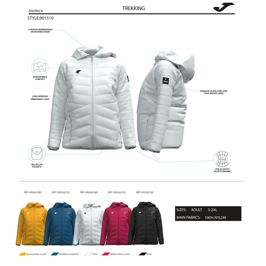 Anorak JOMA Ligero con Capucha Desmontable Mujer - Imagen 9