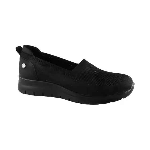 Zapato confort textil elástico AMARPIES negro