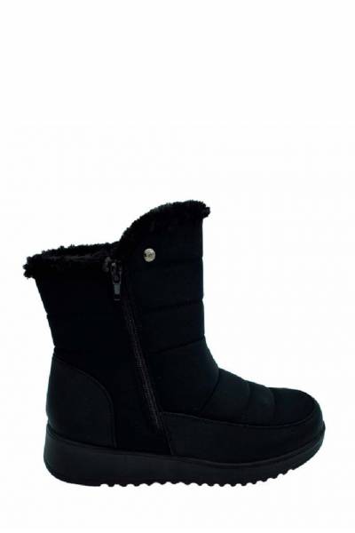 Botín con pelo para mujer AMARPIES negro