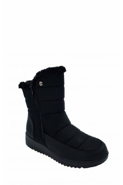 Botín con pelo para mujer AMARPIES negro - Imagen 2