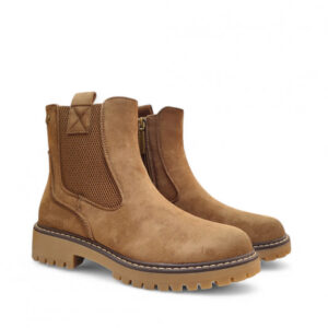 Botines REFRESH elástico y cremallera taupe