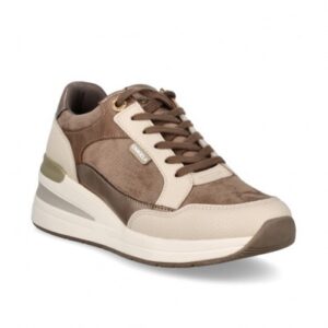 Sneakers casual cuña D'ANGELA señora taupe