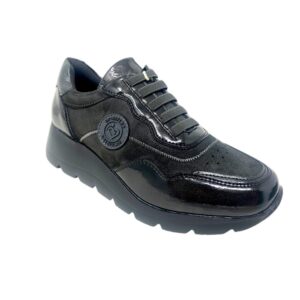 Sneakers zapato mujer AMAPIES gris con cuña y plataforma