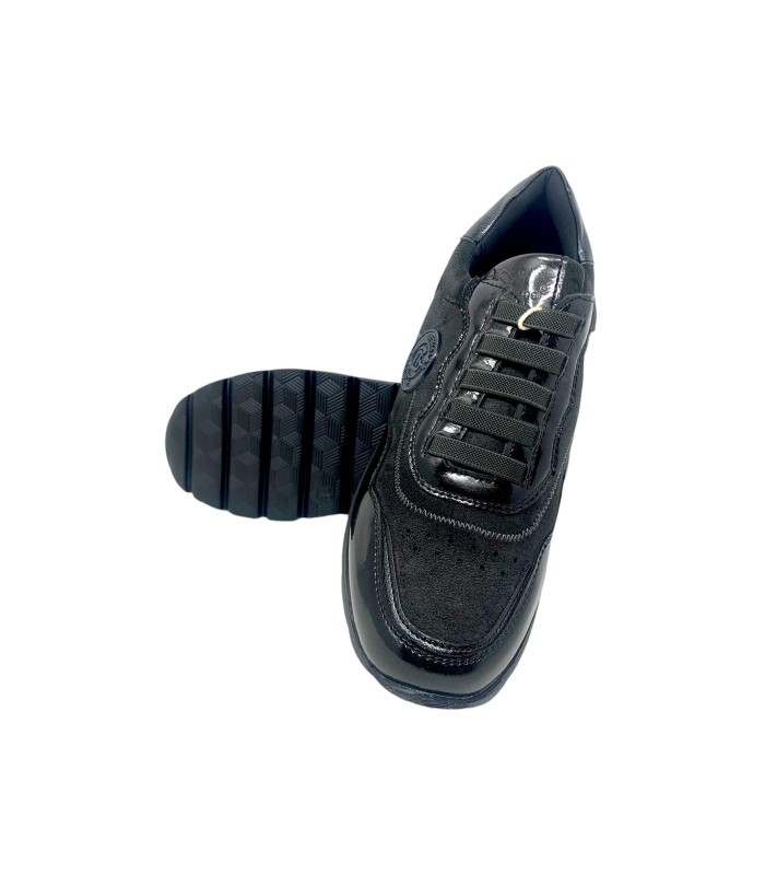 Sneakers zapato mujer AMAPIES gris con cuña y plataforma - Imagen 2