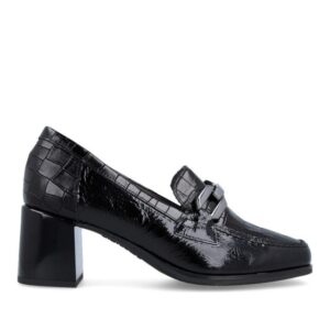 Mocasines de charol y cocodrilo PITILLOS cuero