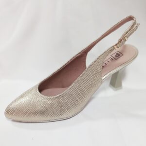 Zapato de salón PITILLOS oro para mujer – Elegancia y confort en cada paso