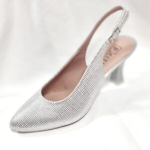 Zapato de salón PITILLOS plata para mujer – Elegancia y confort en cada paso