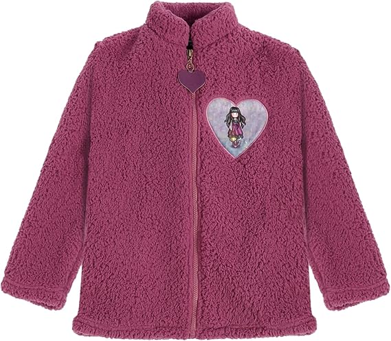 Bata de invierno Santoro morada de borreguito – Suave, cálida y confortable