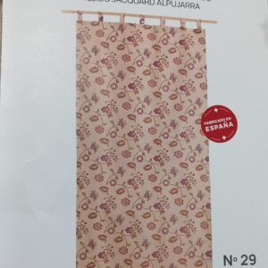 Cortina Jacquard Alpujarra Flores medianas