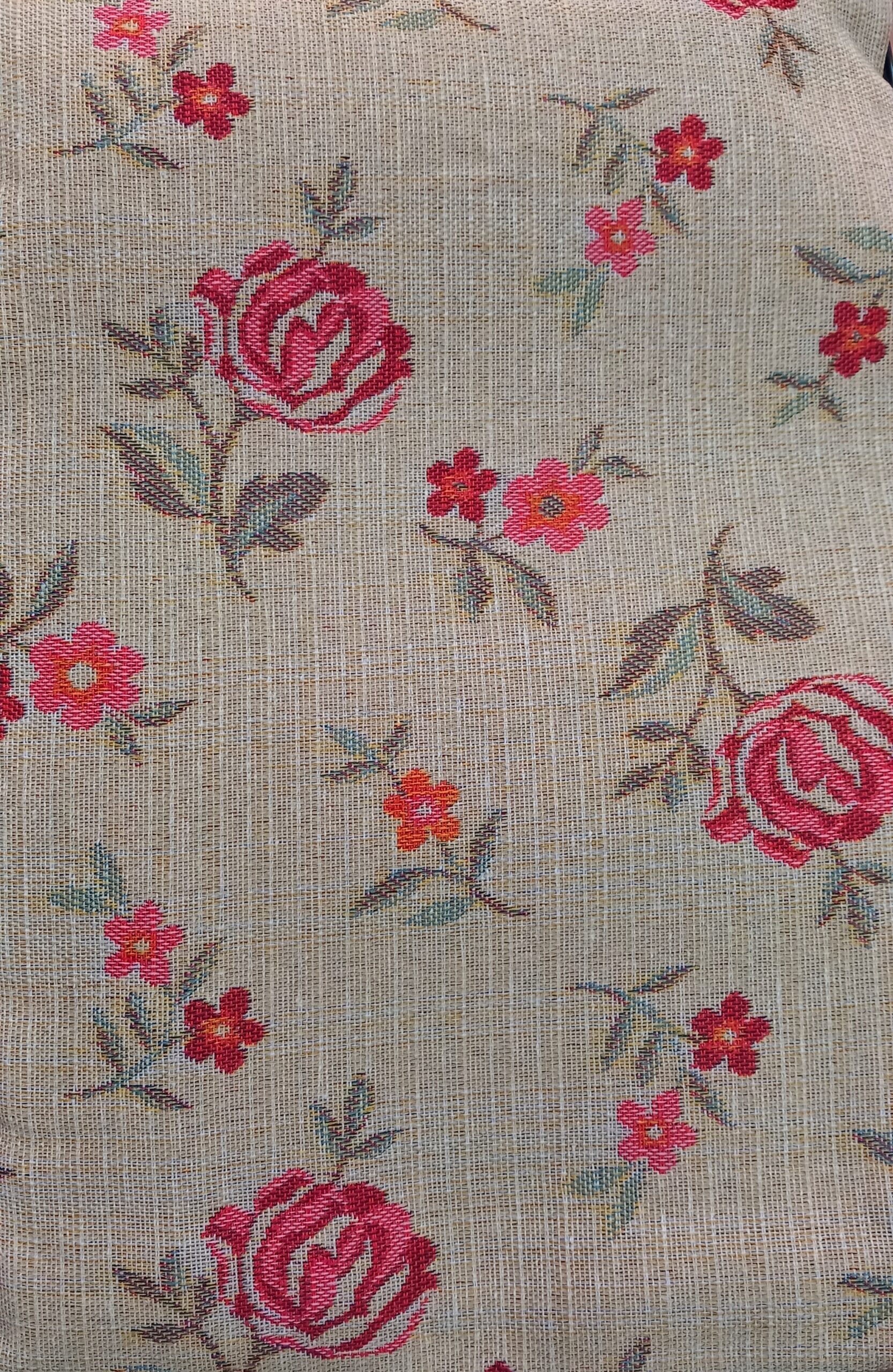 Cortina Jacquard Alpujarra Flores pequeñas - Imagen 2