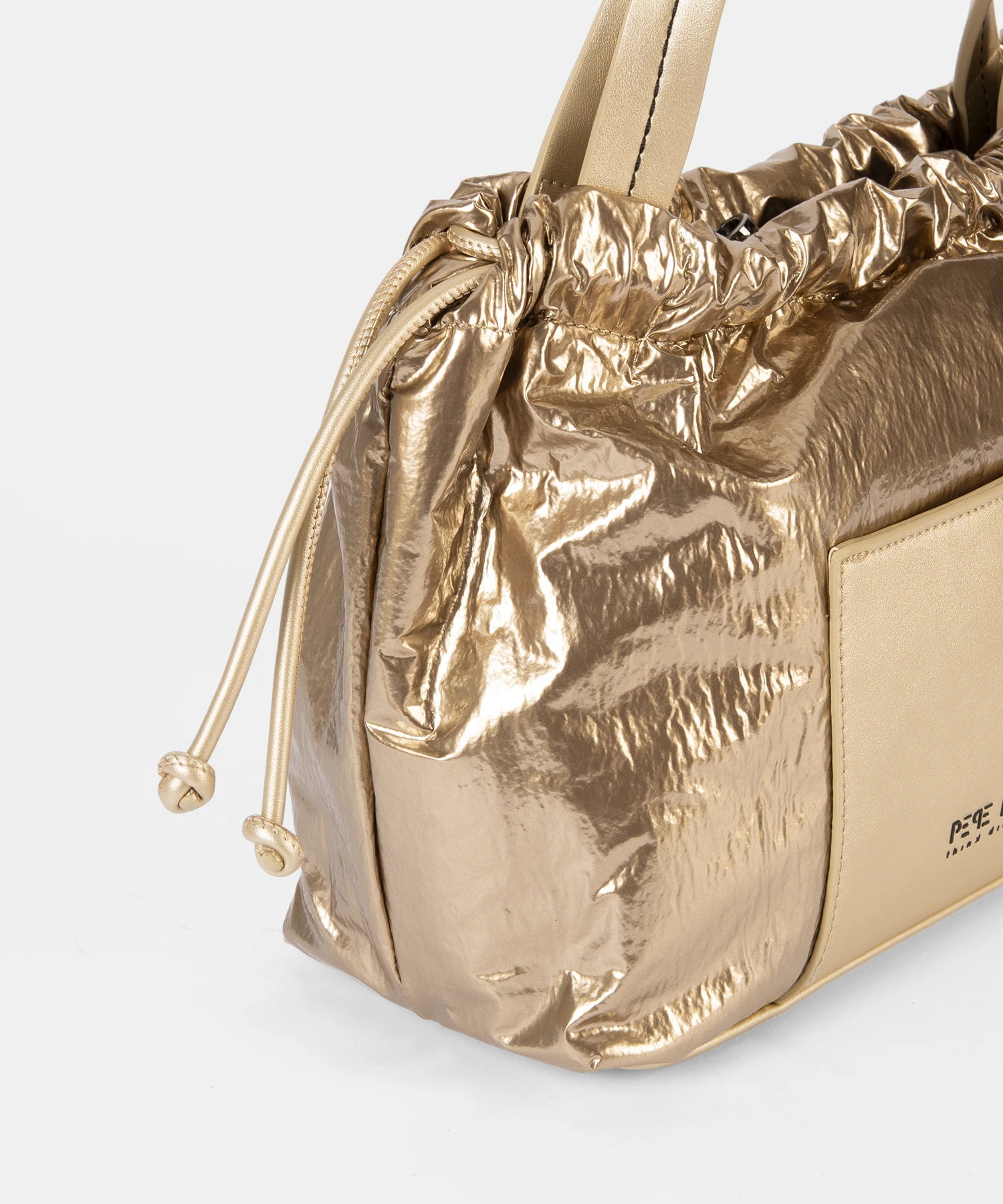 Bolso de mano PEPE MOLL oro metalizado - Imagen 4