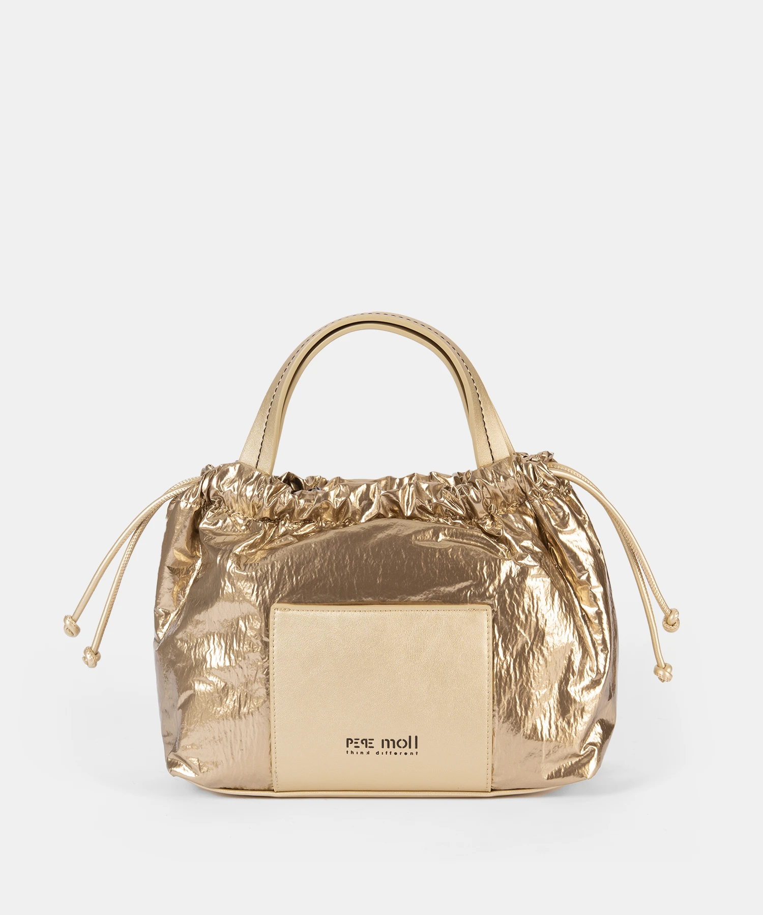Bolso de mano PEPE MOLL oro metalizado