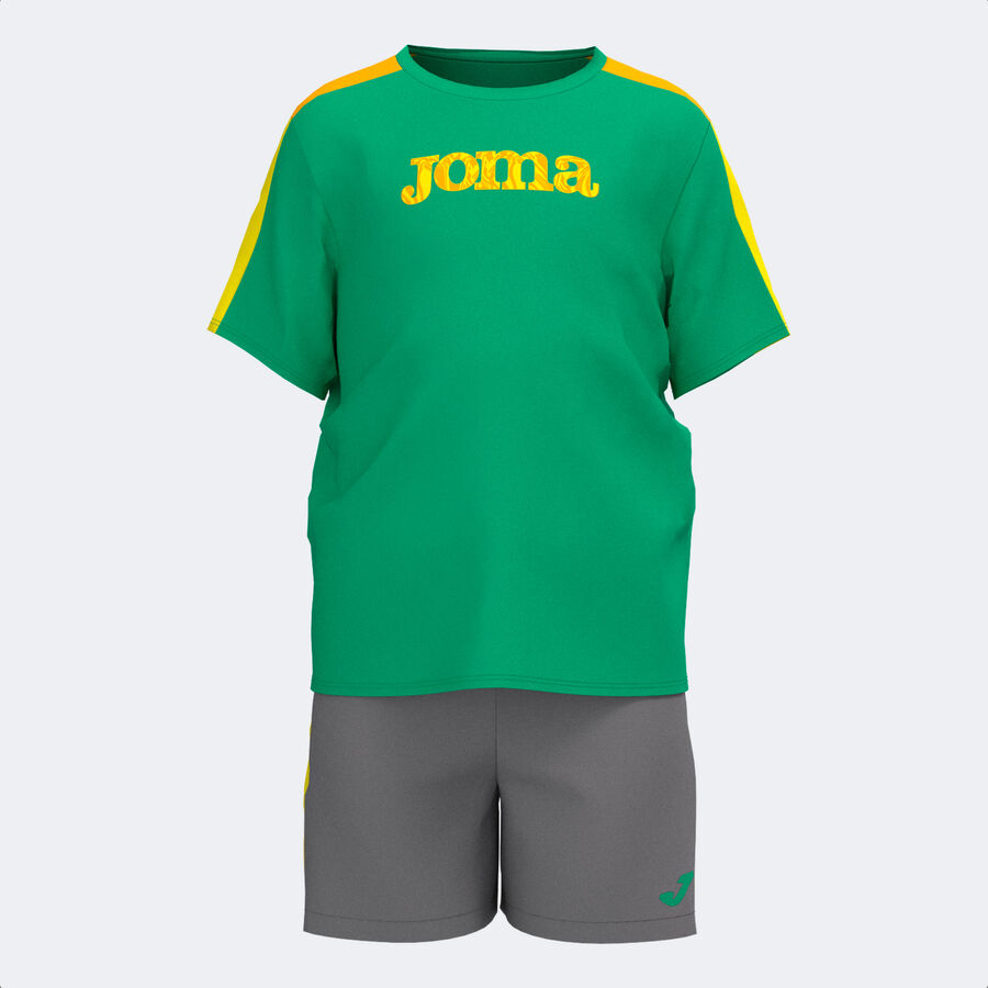 Conjunto deportivo JOMA infantil verde y gris