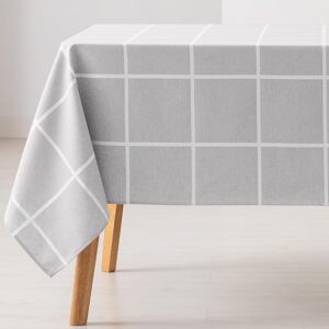 Mantel GAMUSI antimanchas jacquard impermeable 140x140 gris claro
