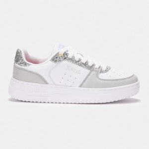 Zapatillas JOMA casual blancas y plata para mujer