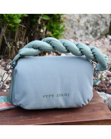 Bolso de mano y bandolera PEPE MOLL verde - Imagen 8