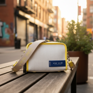 Bolso PEPE MOLL bandolera espiga amarillo marino