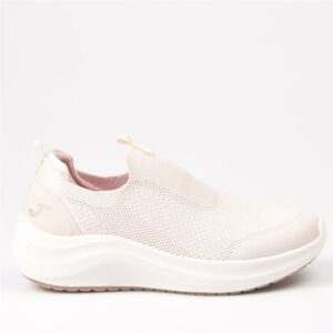 Zapatillas deportivas sin cordones JOMA mujer beig memory foam