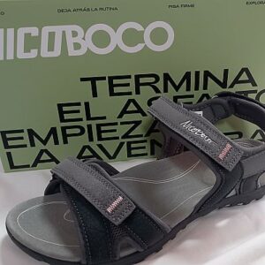 Sandalias trekking mujer NICOBOCO Celine negras confort