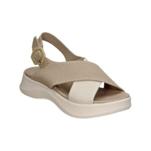 Sandalias mujer cuña hielo gris cómodas D’Angela 30685