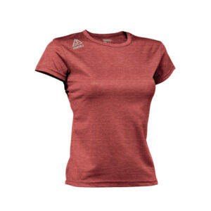 Camiseta técnica mujer Jaspe rojo
