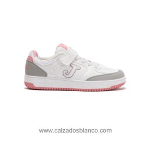 Zapatillas JOMA Flexys niña blanco-rosa-gris