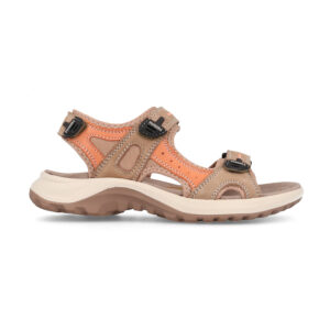 Sandalias outdoor mujer Banyotes marron claro naranja