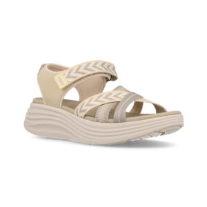 Sandalias outdoor mujer PAREDES Juzcar beige cuña confort