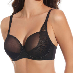 Sujetador Selene Laia con aros y relleno copa C en tul y encaje