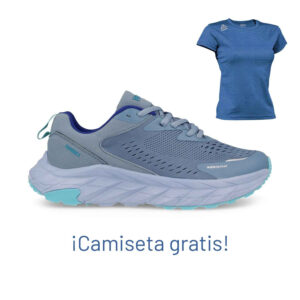 Zapatillas deportivas para mujer Carlet azul marino + Camiseta JASPE azul de Regalo