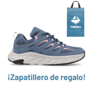 Zapatillas trekking Mujer Ribadavia azul marino + Zapatillero de Regalo