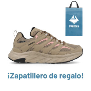 Zapatillas trekking Mujer Ribadavia marrón + Zapatillero de Regalo