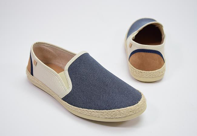 Zapatillas tipo mocasín para hombre GARZÓN 13660 azul con elásticos - Imagen 5
