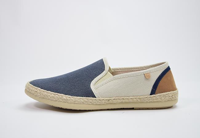 Zapatillas tipo mocasín para hombre GARZÓN 13660 azul con elásticos - Imagen 4