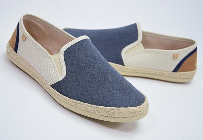 Zapatillas tipo mocasín para hombre GARZÓN 13660 azul con elásticos