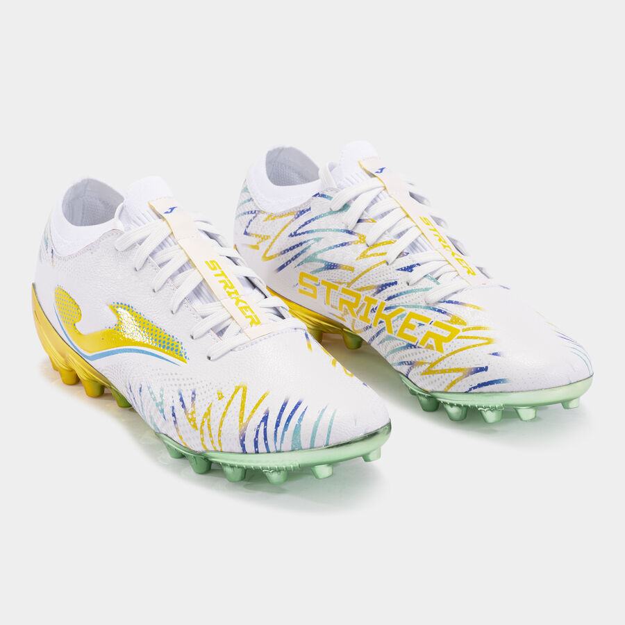 Botas de fútbol Striker AG para césped artificial JOMA blancas - Imagen 2