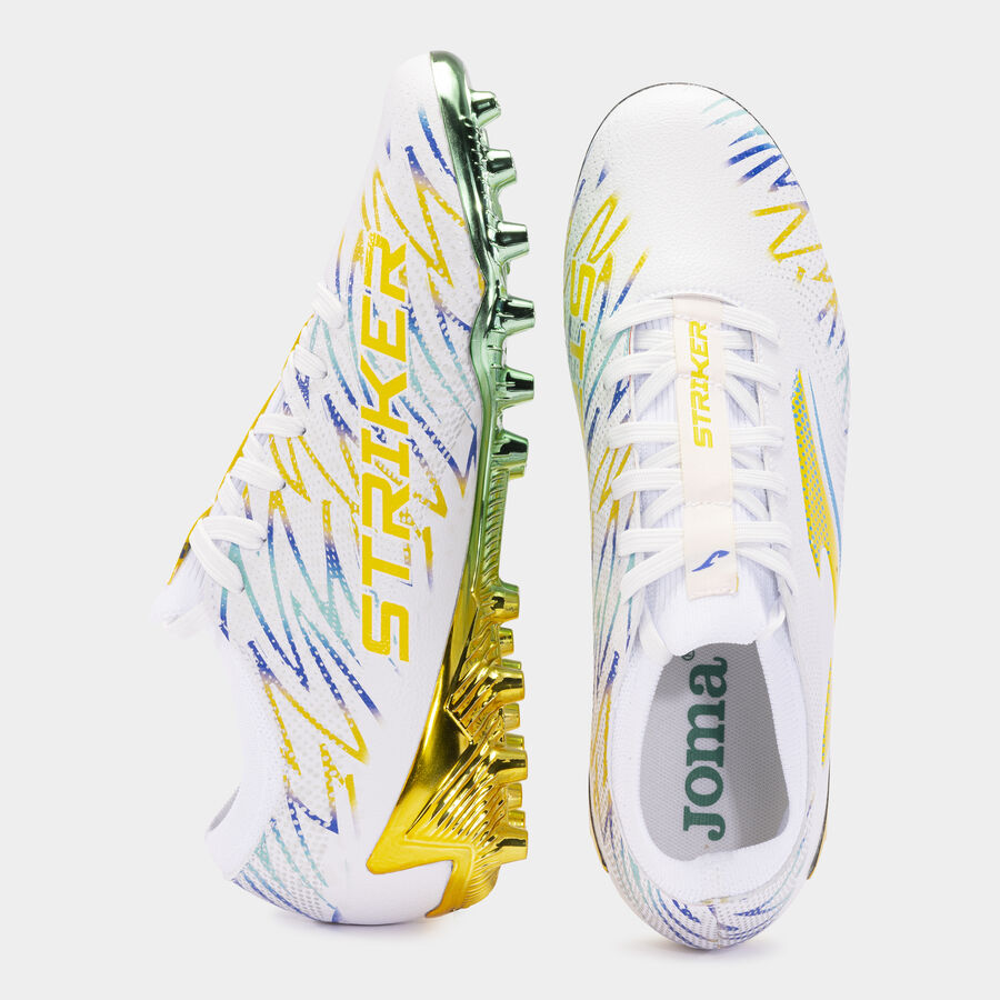 Botas de fútbol Striker AG para césped artificial JOMA blancas - Imagen 4