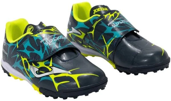 Botas de Fútbol Joma Super Copa JR 2503 TF Azul con Velcro