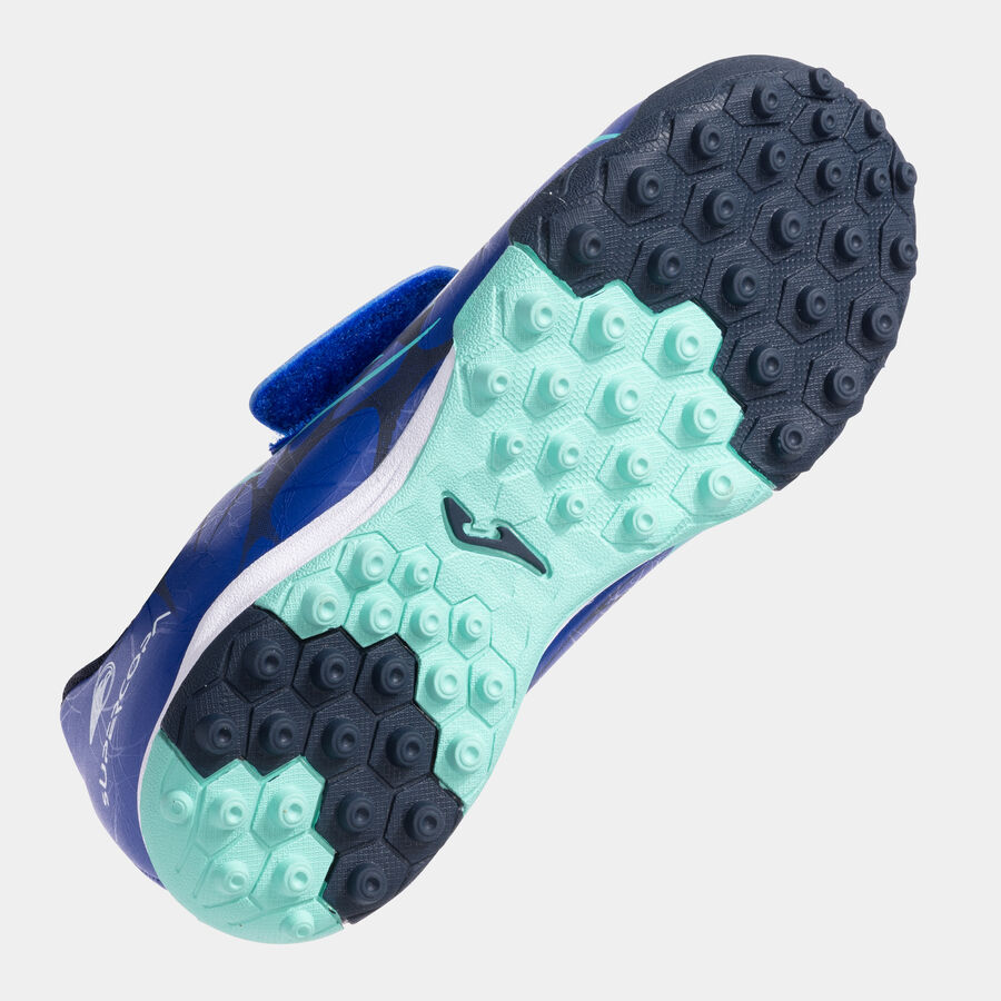 Botas de Fútbol Joma Super Copa JR 2504 TF Azul con Velcro - Imagen 5