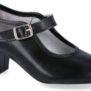 Zapatos Profesionales de Baile Flamenco Pasos de Baile Modelo 15 Negros con Hebilla – Fabricados en España