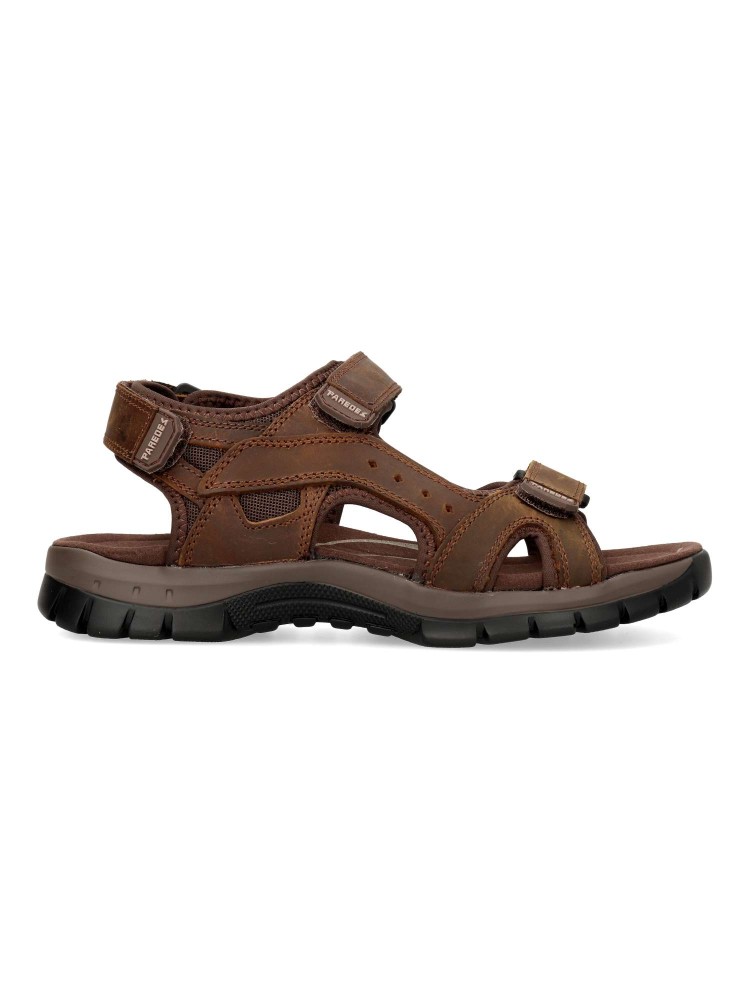 Sandalias PAREDES Ferran de Piel Nobuck con 3 Velcros - Imagen 7