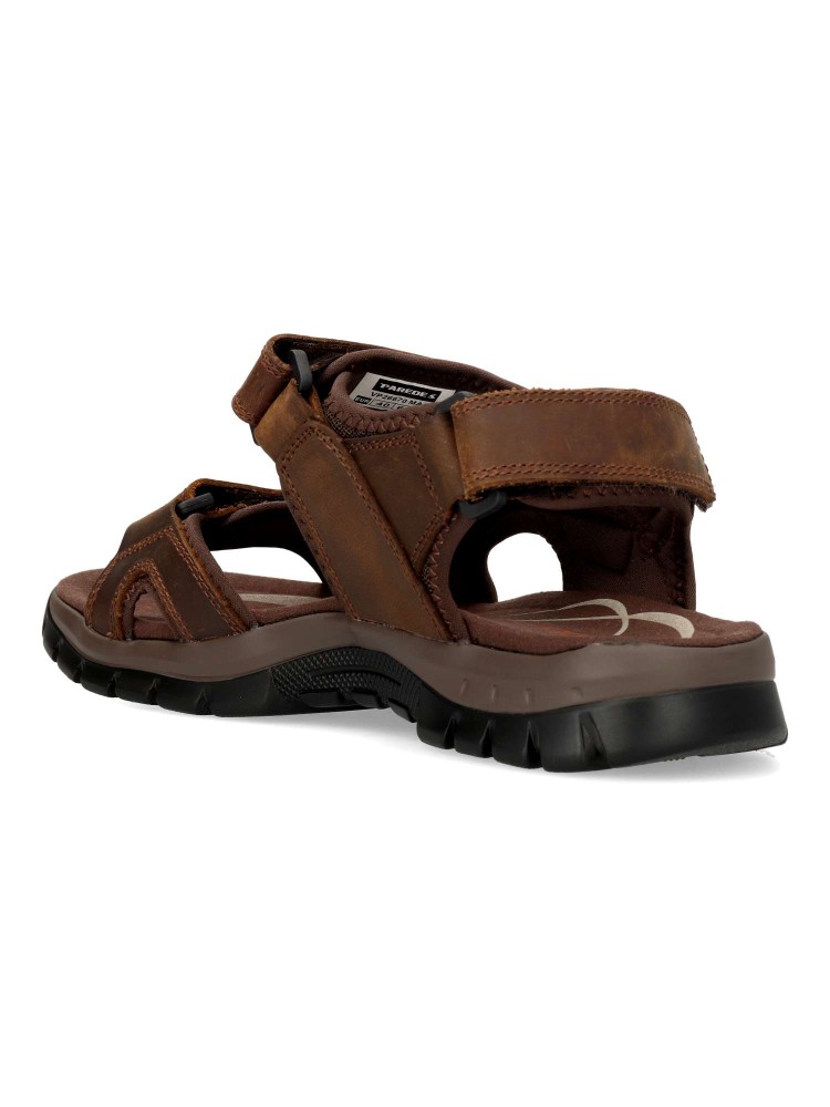 Sandalias PAREDES Ferran de Piel Nobuck con 3 Velcros - Imagen 5